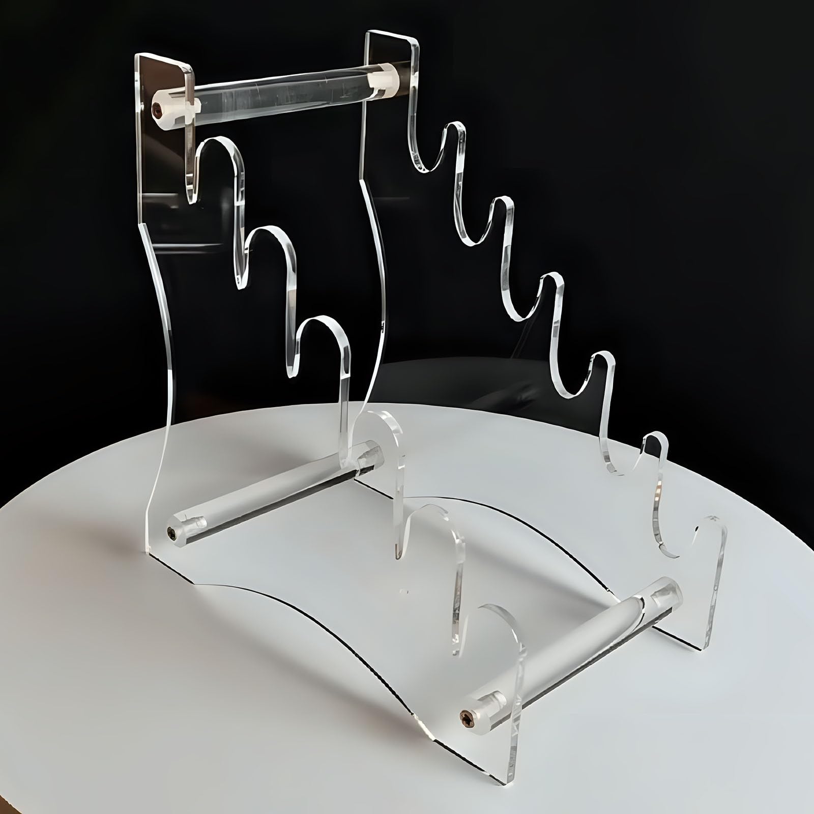 WANLIAN expositor coleccion cuchillos, diseño compacto para vitrina o mesa.