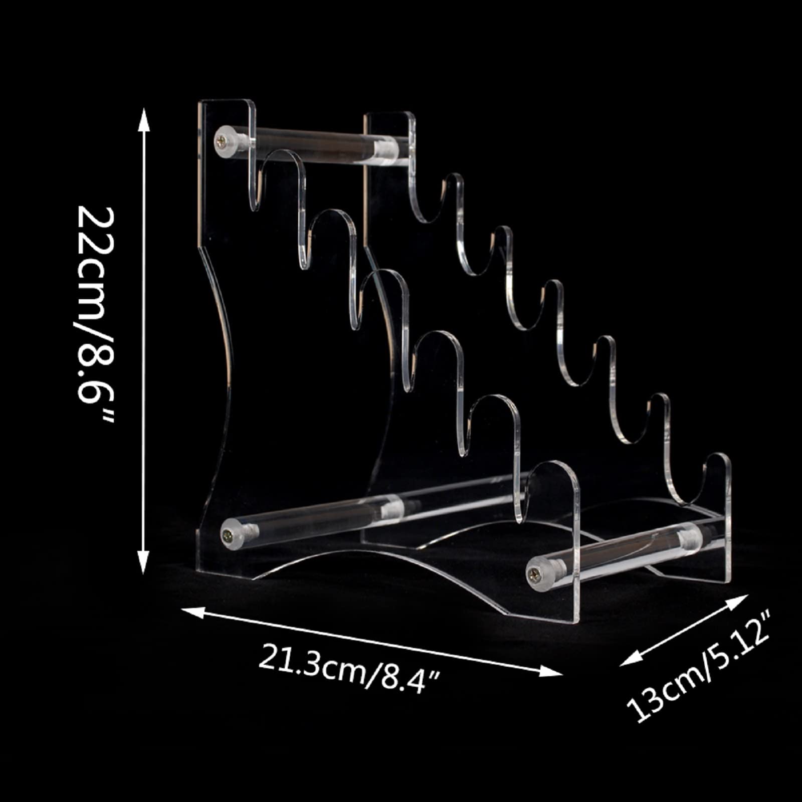 WANLIAN soporte acrílico transparente, ideal para exhibir cuchillos de forma estable.