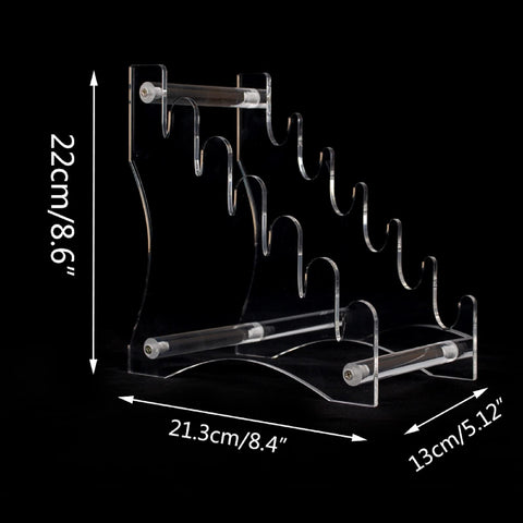 WANLIAN soporte acrílico transparente, ideal para exhibir cuchillos de forma estable.