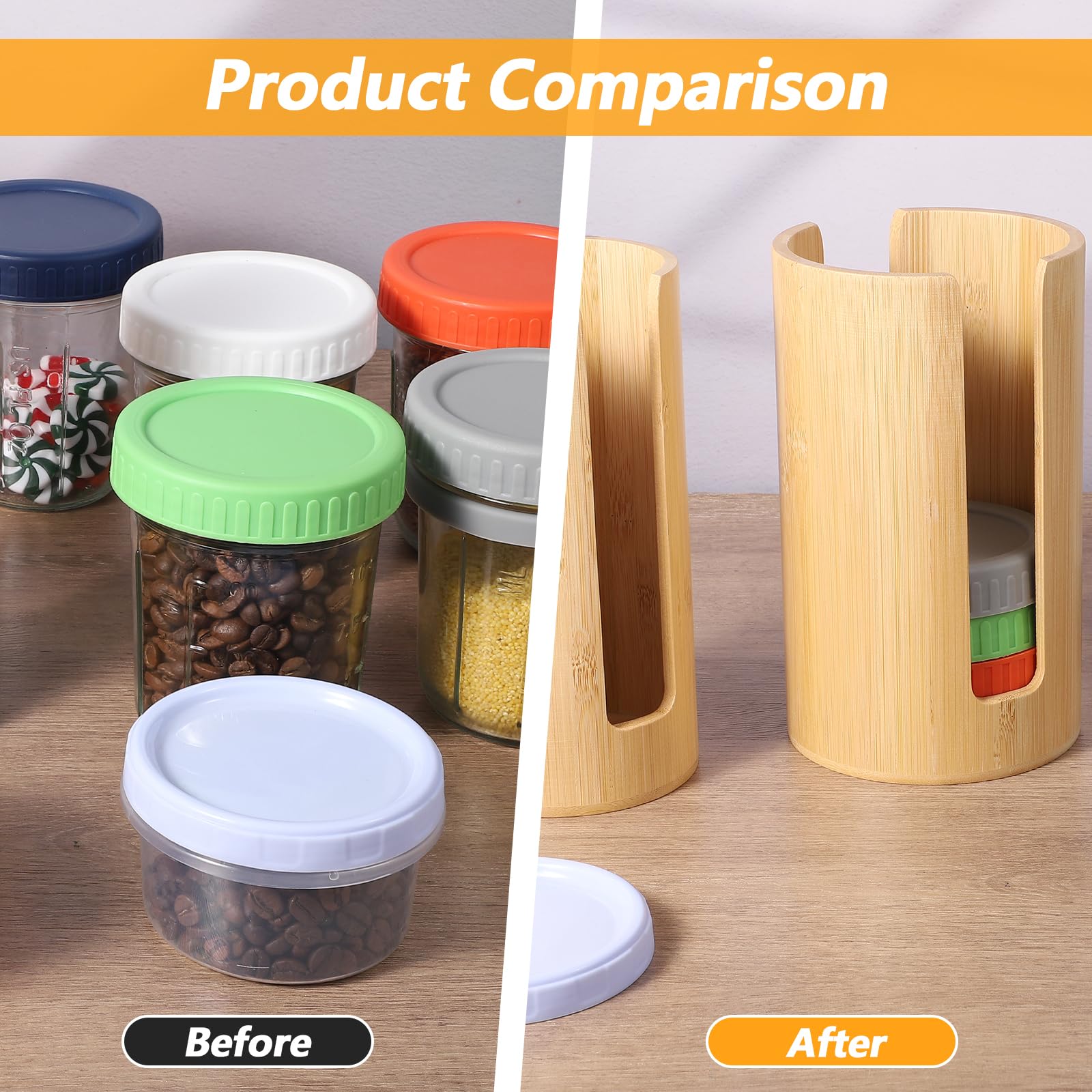 Wanmu organizador versátil para tapas y accesorios de cocina, todo en un solo lugar.