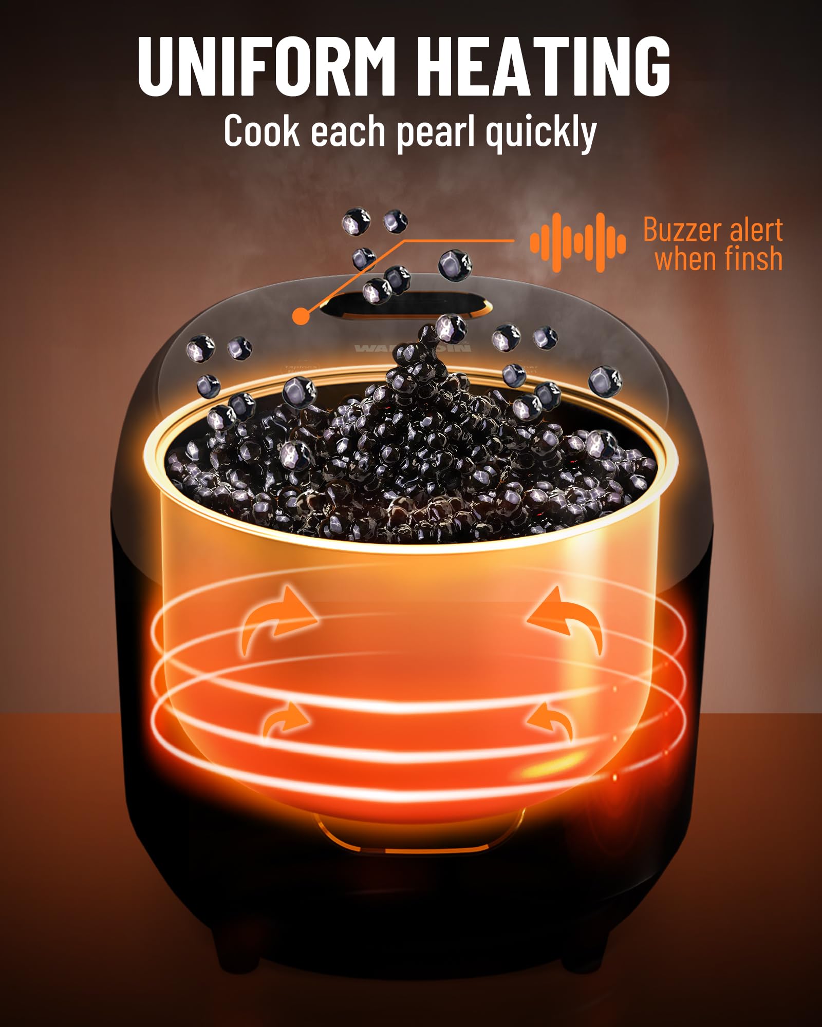 WantJoin Boba Maker: gran-capacidad-0-5-1-kg para 40 tazas.