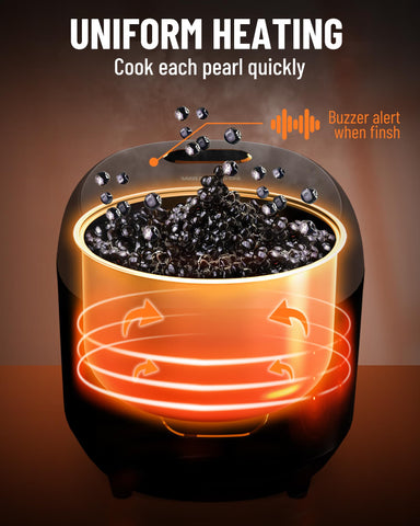 WantJoin Boba Maker: gran-capacidad-0-5-1-kg para 40 tazas.