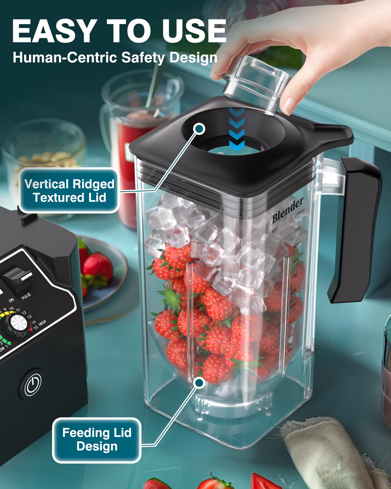 Diseño compacto de vaso WantJoin K90 para almacenamiento en cocina profesional