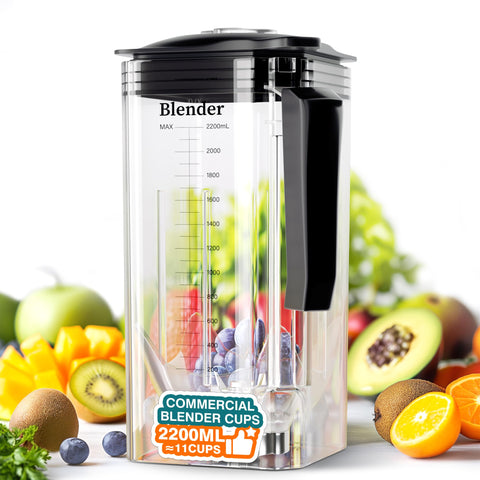 WantJoin K90 vaso de licuadora de 2200 ml para triturar hielo y batidos