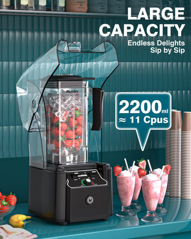 Vaso WantJoin K90 con PC resistente y cuchilla de acero inoxidable