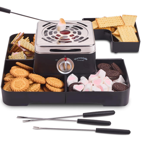 Wanvoapls horno para postres con compartimentos de ingredientes para organización eficiente.