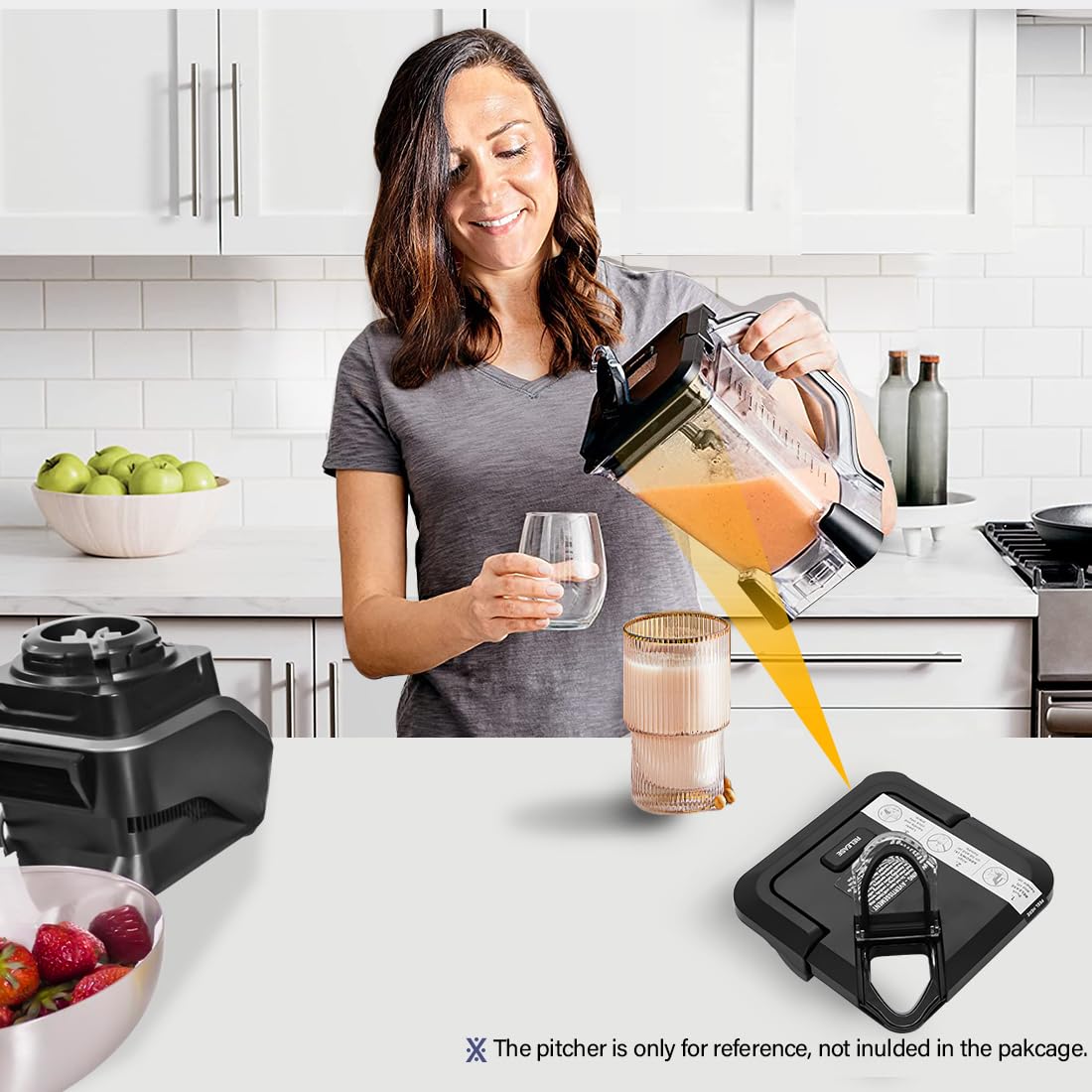 WARDFYT tapa duradera Ninja 72oz XL, diseñada para uso diario.