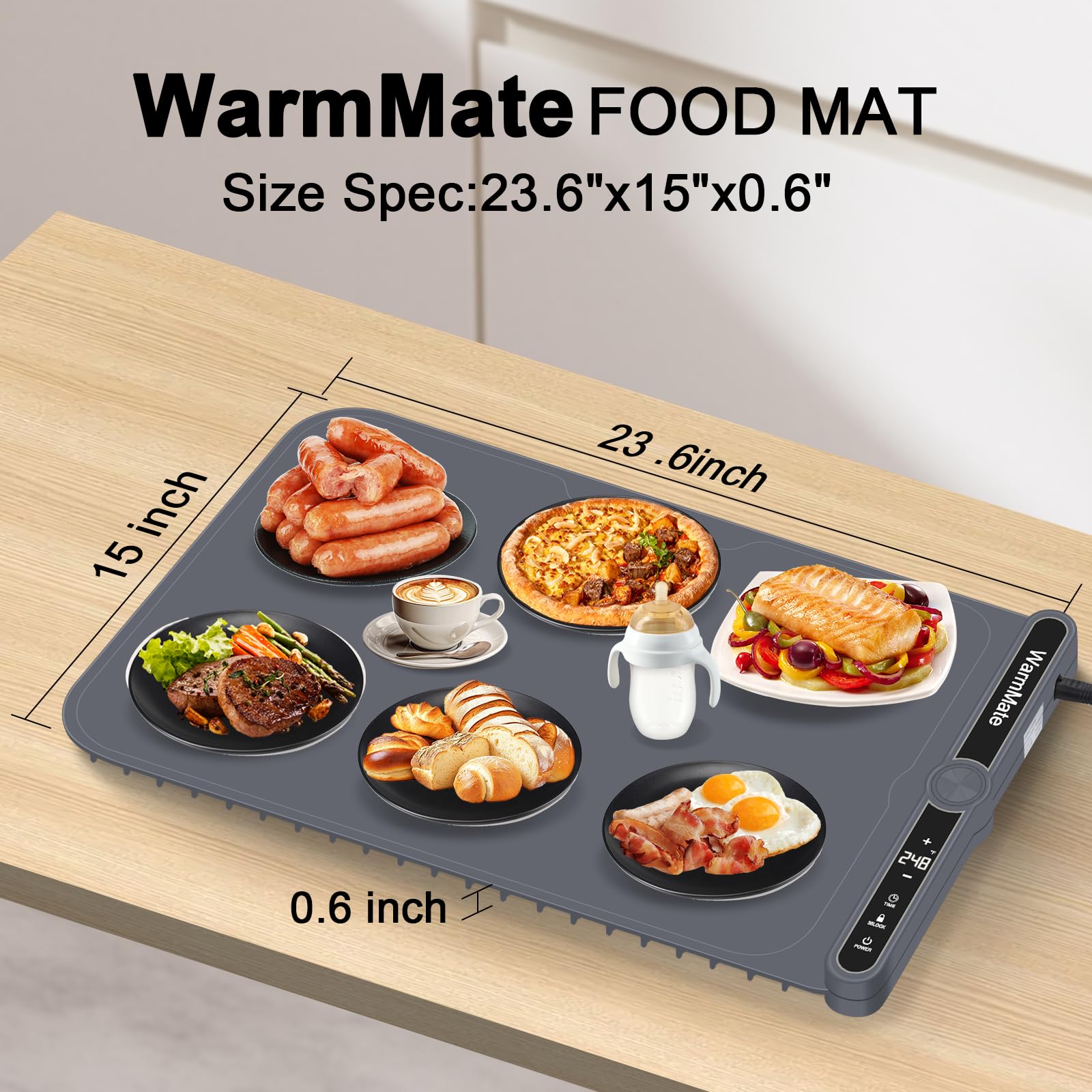 WarmMate ideal para buffets y reuniones, mantiene temperatura estable.