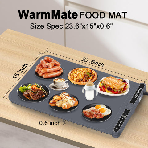 WarmMate ideal para buffets y reuniones, mantiene temperatura estable.