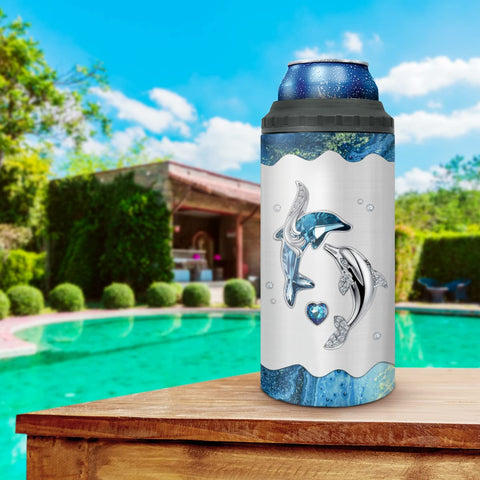Versatilidad 4 en 1 del Wassmin Delfín Tumbler para distintos recipientes