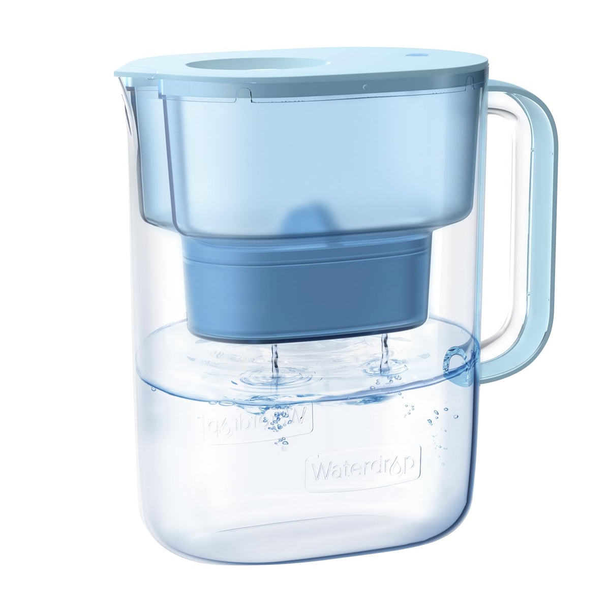 Waterdrop, jarra filtrante de 10 tazas, mejora el sabor del agua diaria