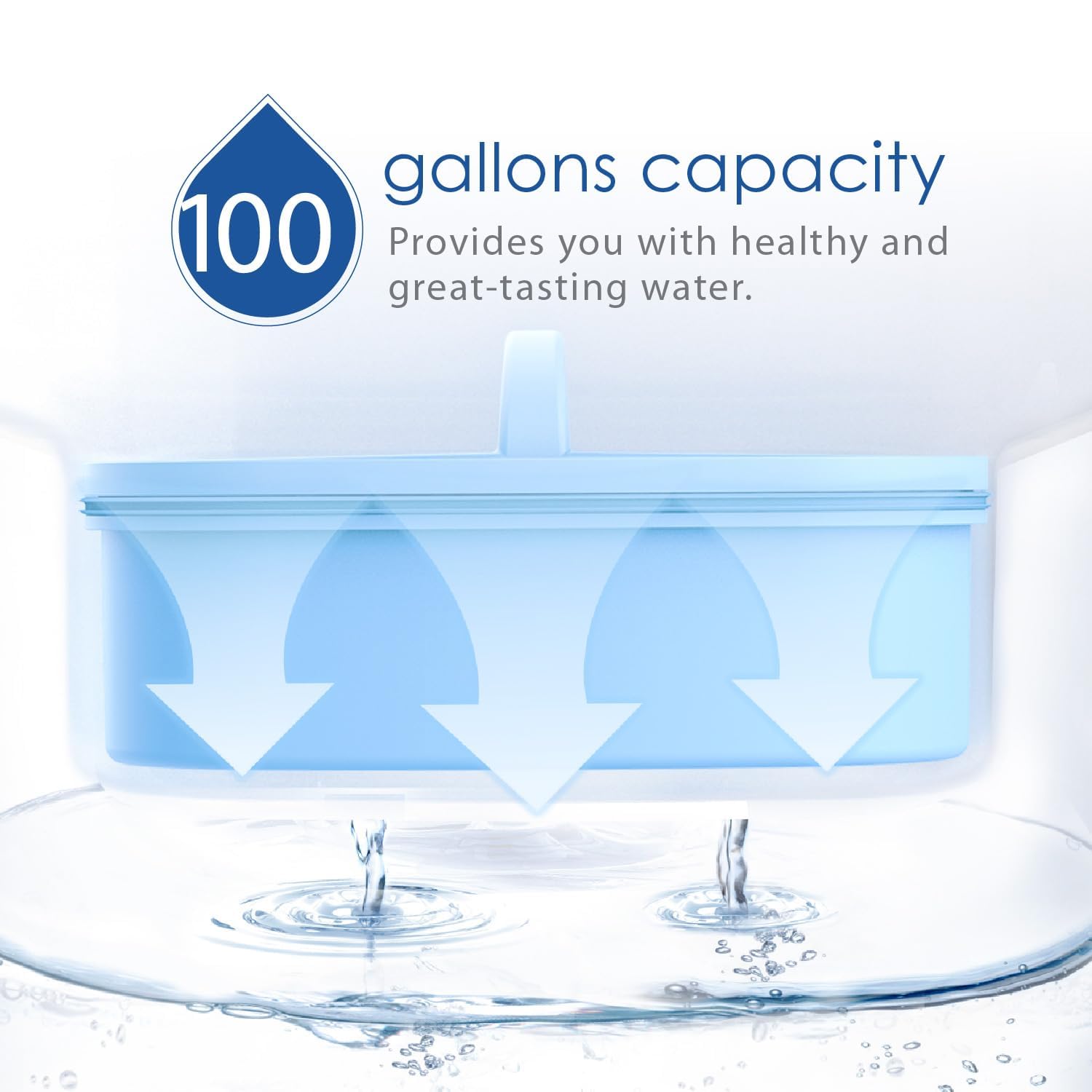 Waterdrop WD-PF-AL: rendimiento de hasta 100 galones de agua.
