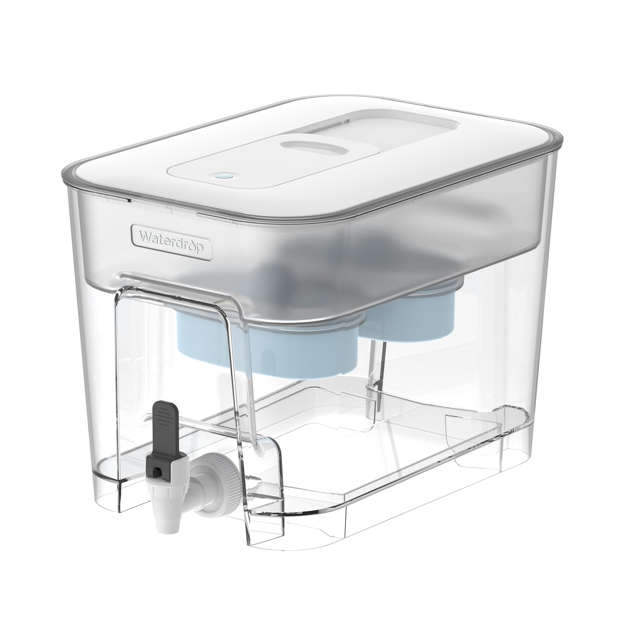 Waterdrop dispensador alcalino de 40 tazas con doble filtro para casa