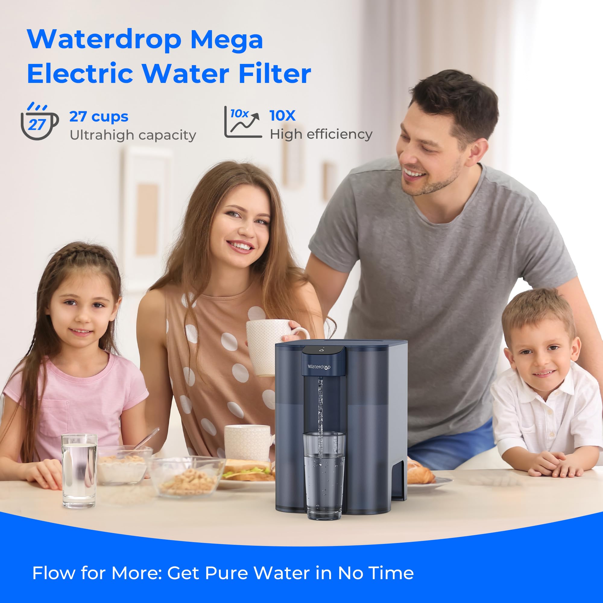 Waterdrop con batería integrada de 30 días para uso continuo