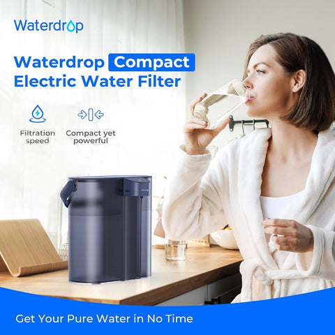 Waterdrop Compact control con tecla para un uso rápido.