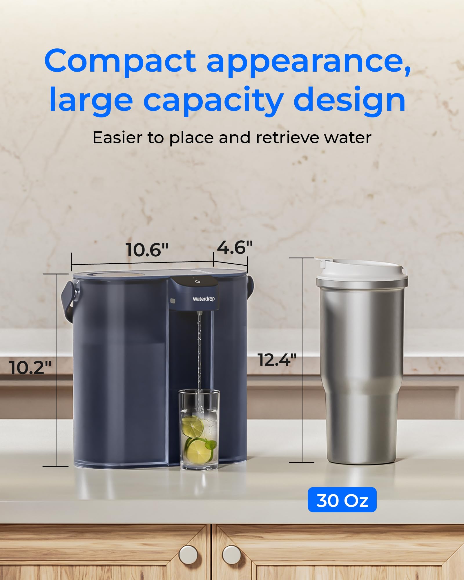 Waterdrop Compact dispensador eléctrico para cocina y camping.