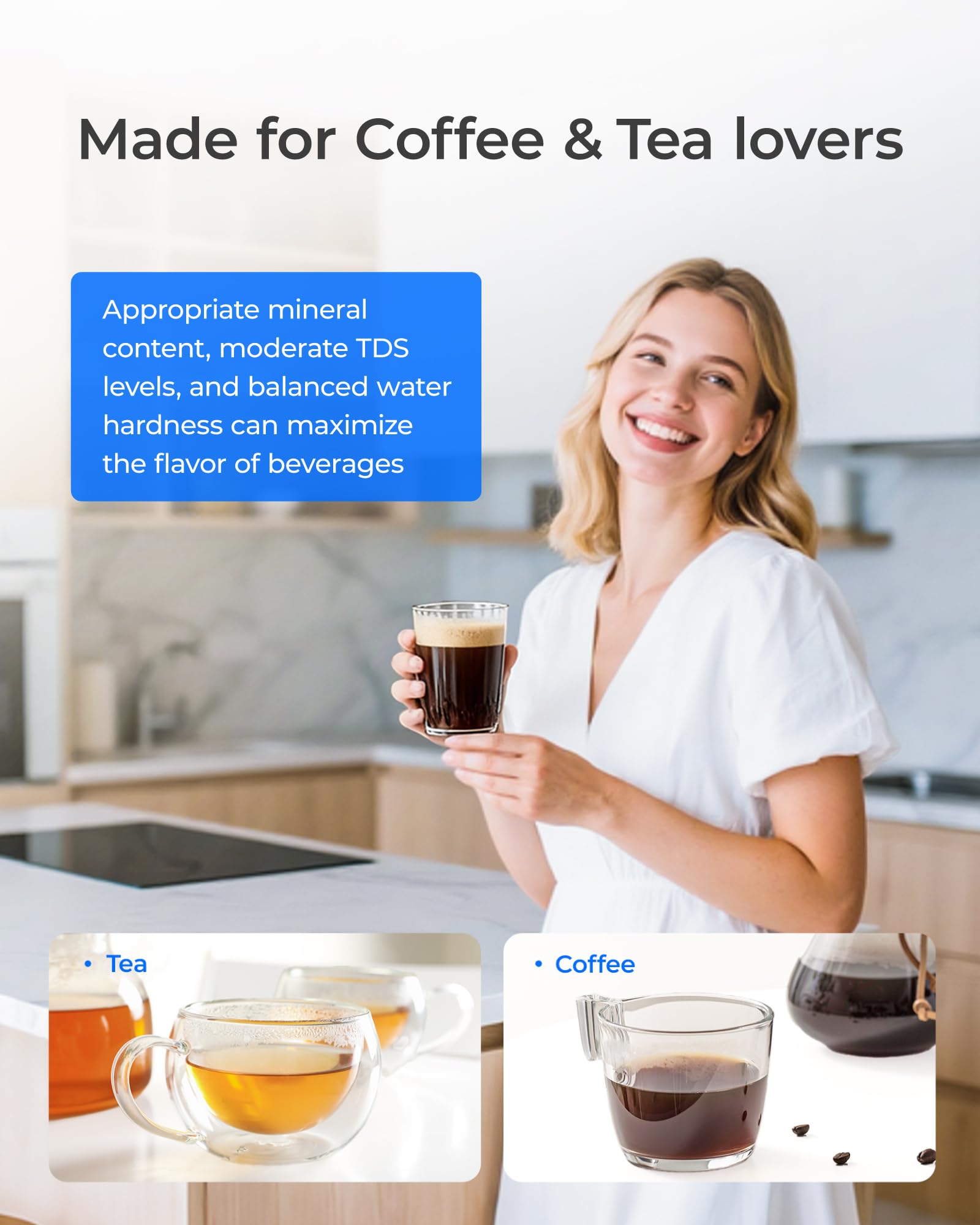 Waterdrop dispensación automática de agua sin abrir la tapa para conveniencia
