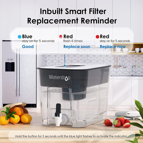Waterdrop Dispenser ofrece vida útil de 100 galones.