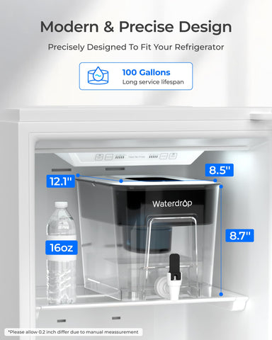 Waterdrop Dispenser de material alimentario sin BPA para seguridad.