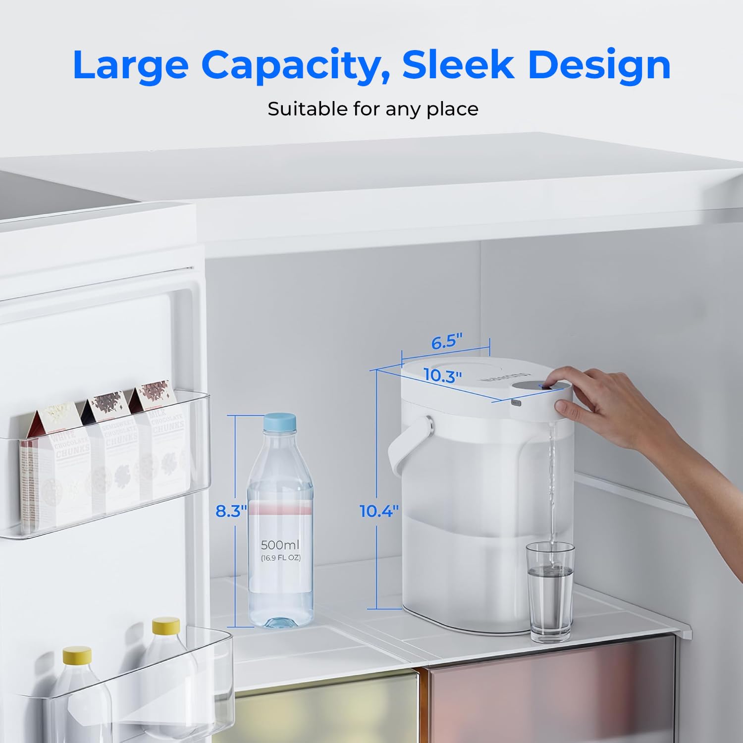 Waterdrop FreshTaste: dispenser electrico compacto para rincones de la casa.