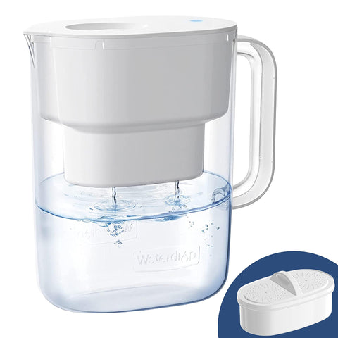 Waterdrop jarra filtradora, capacidad de 10 tazas para agua purificada diaria.