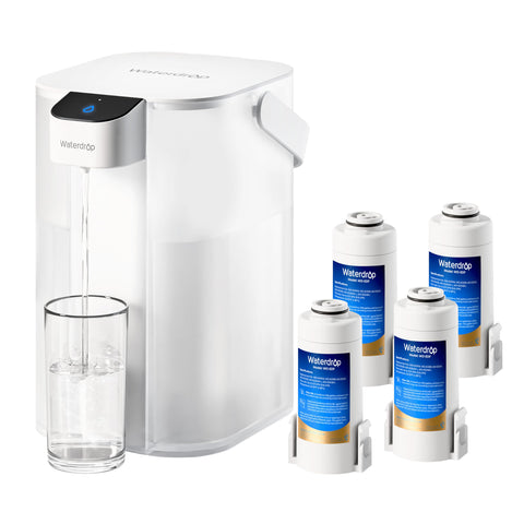 Waterdrop jarra filtradora recargable para agua limpia al instante.