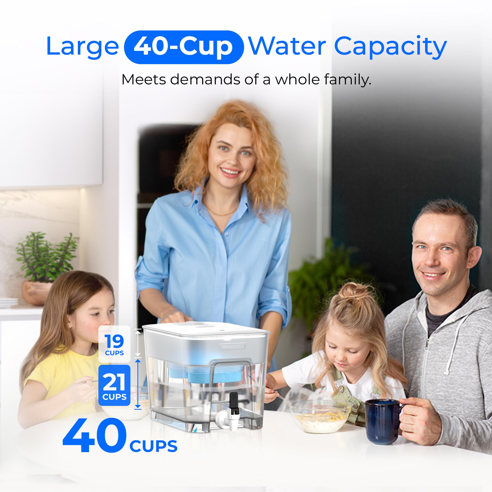 Waterdrop materiales aptos para alimentos sin plomo y BPA