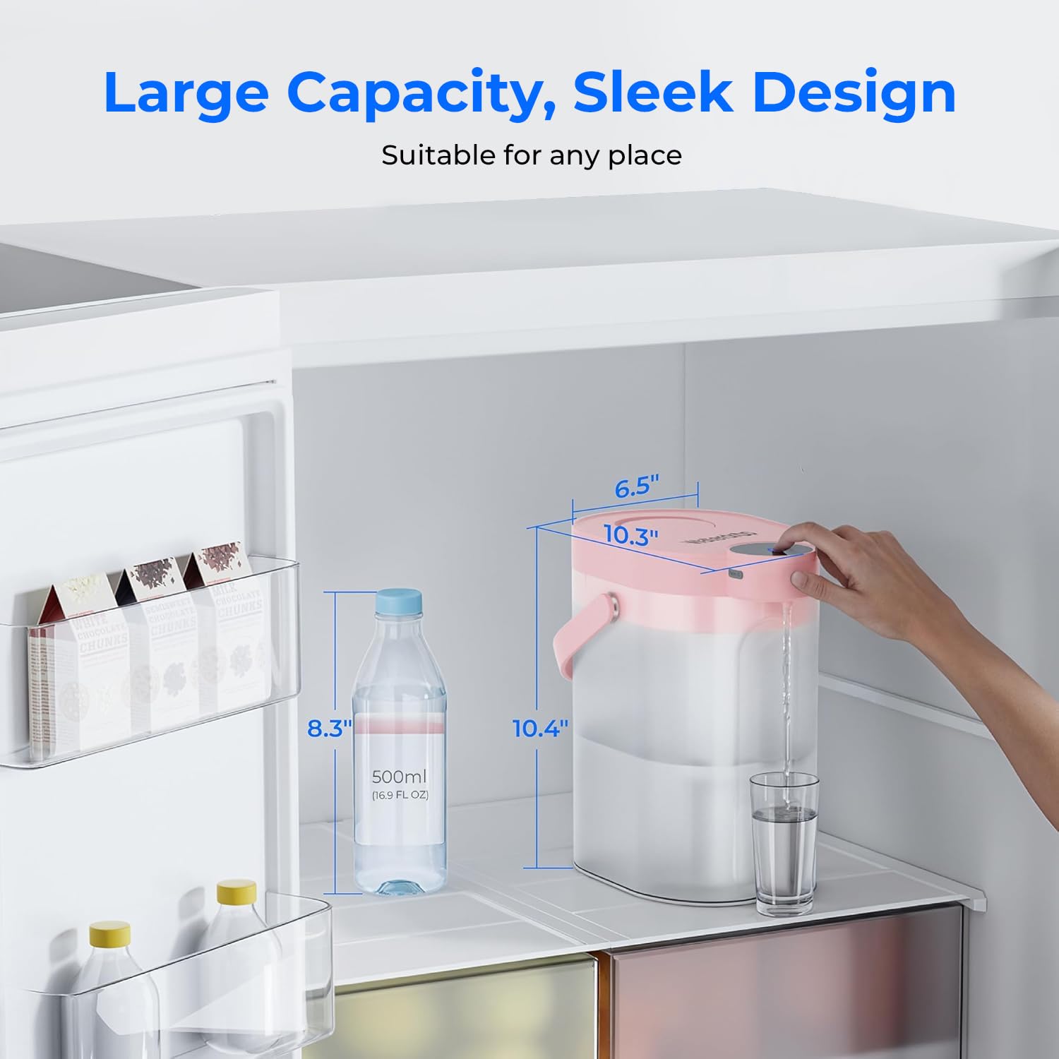 Waterdrop uso doméstico en cocina y sala para agua filtrada.