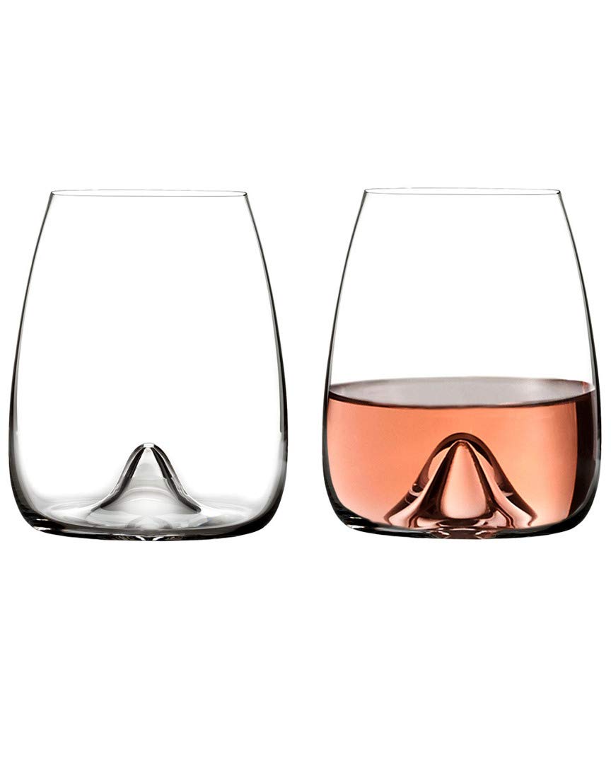 Copa Waterford Elegance sin tallo con borde crujiente para saborear vinos.