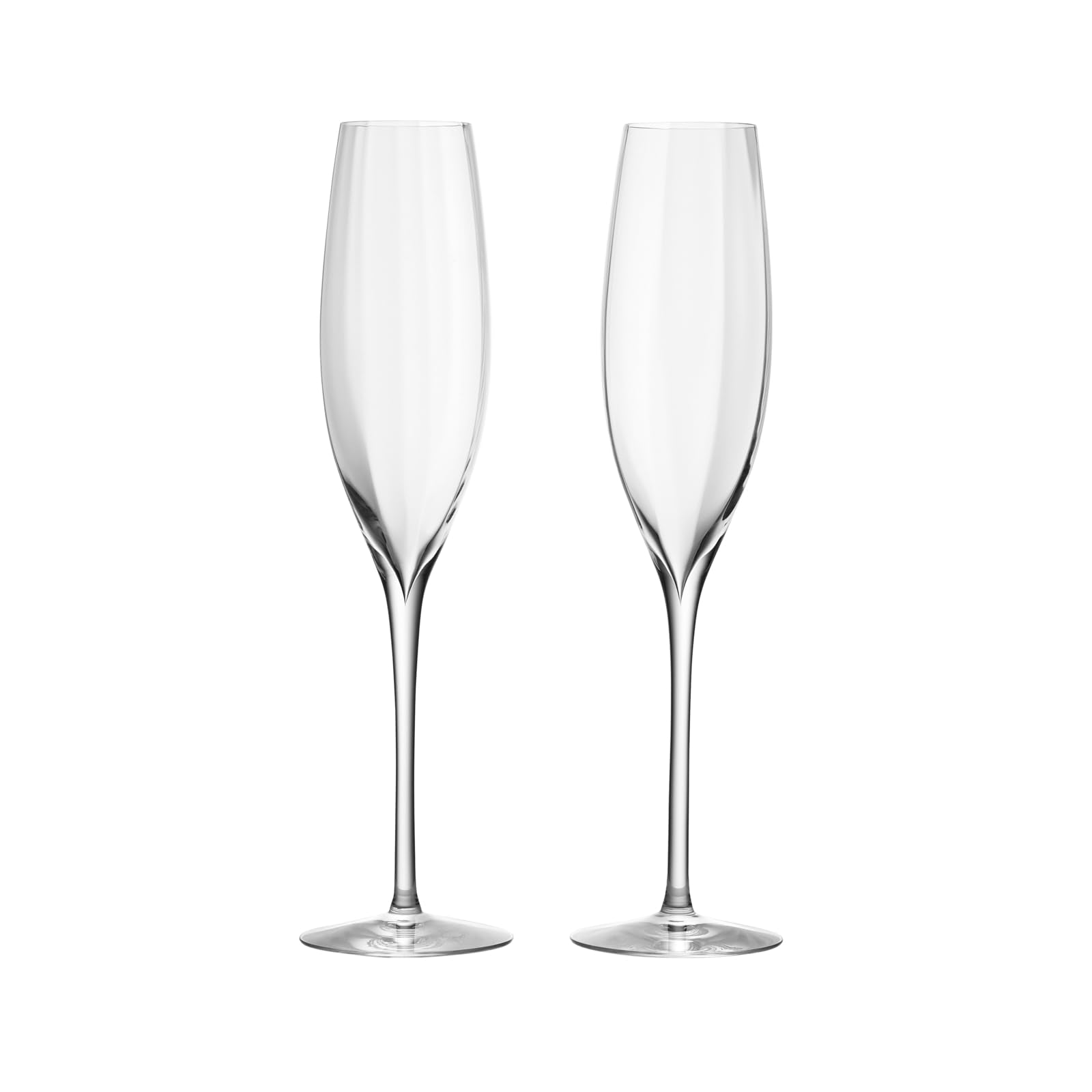 Copa Waterford Elegance Optic para champán, realza las burbujas.
