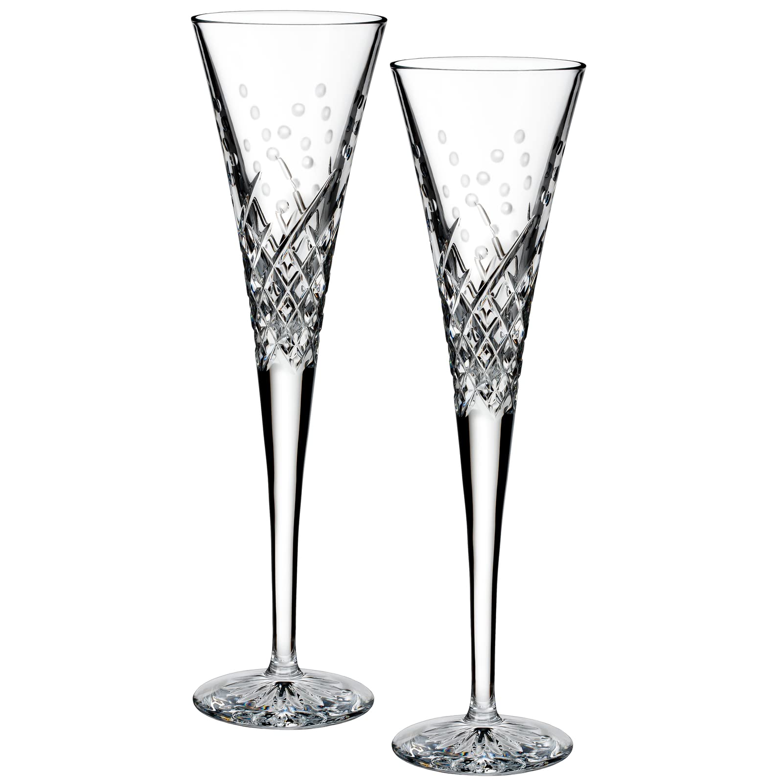 Waterford Wishes copas brindis cristal, ideales para bodas y aniversarios.