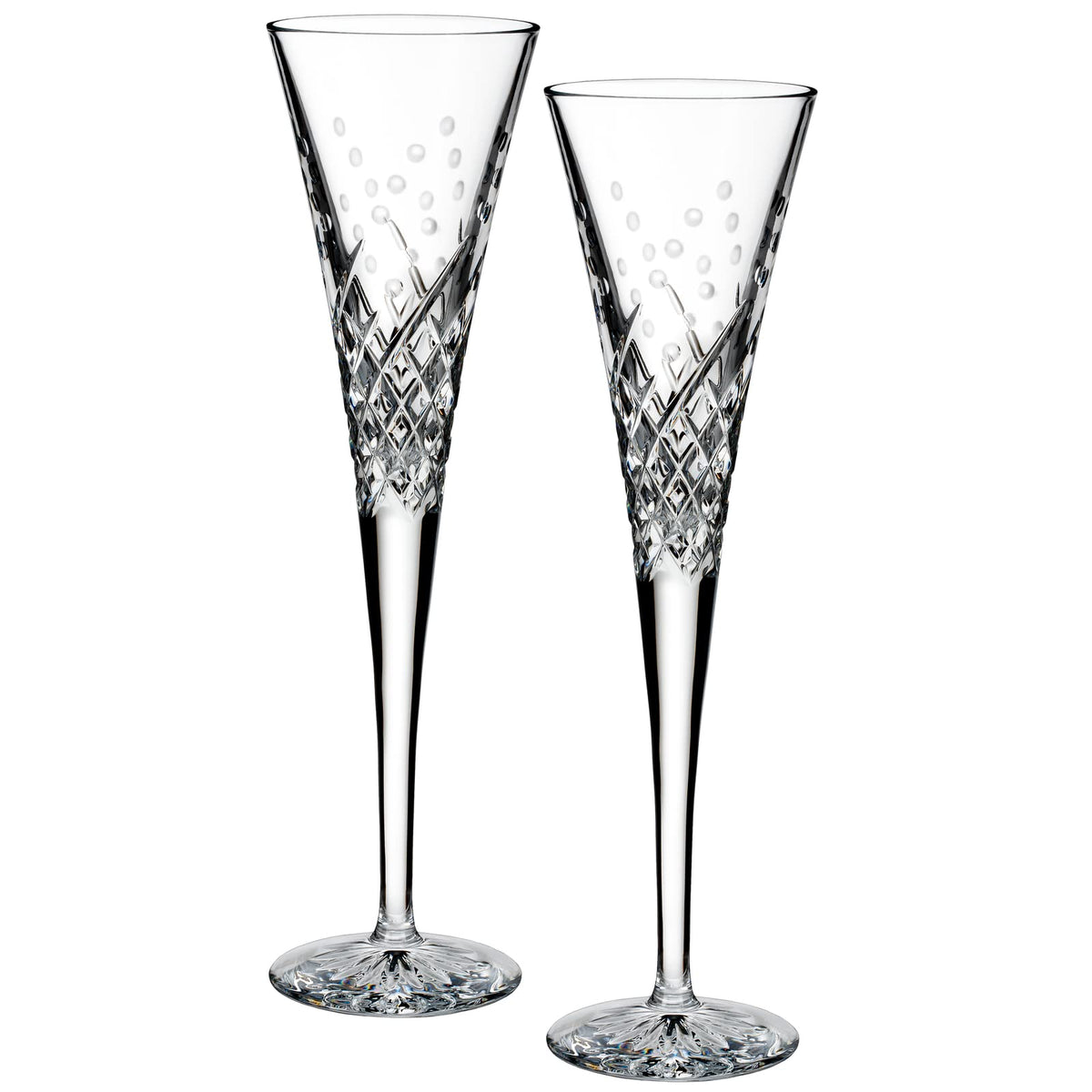 Waterford Wishes copas brindis cristal, ideales para bodas y aniversarios.