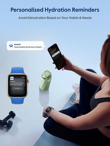 WaterH BOOST anillo-recordatorio-iluminado-tapa para recordatorios de hidratación.