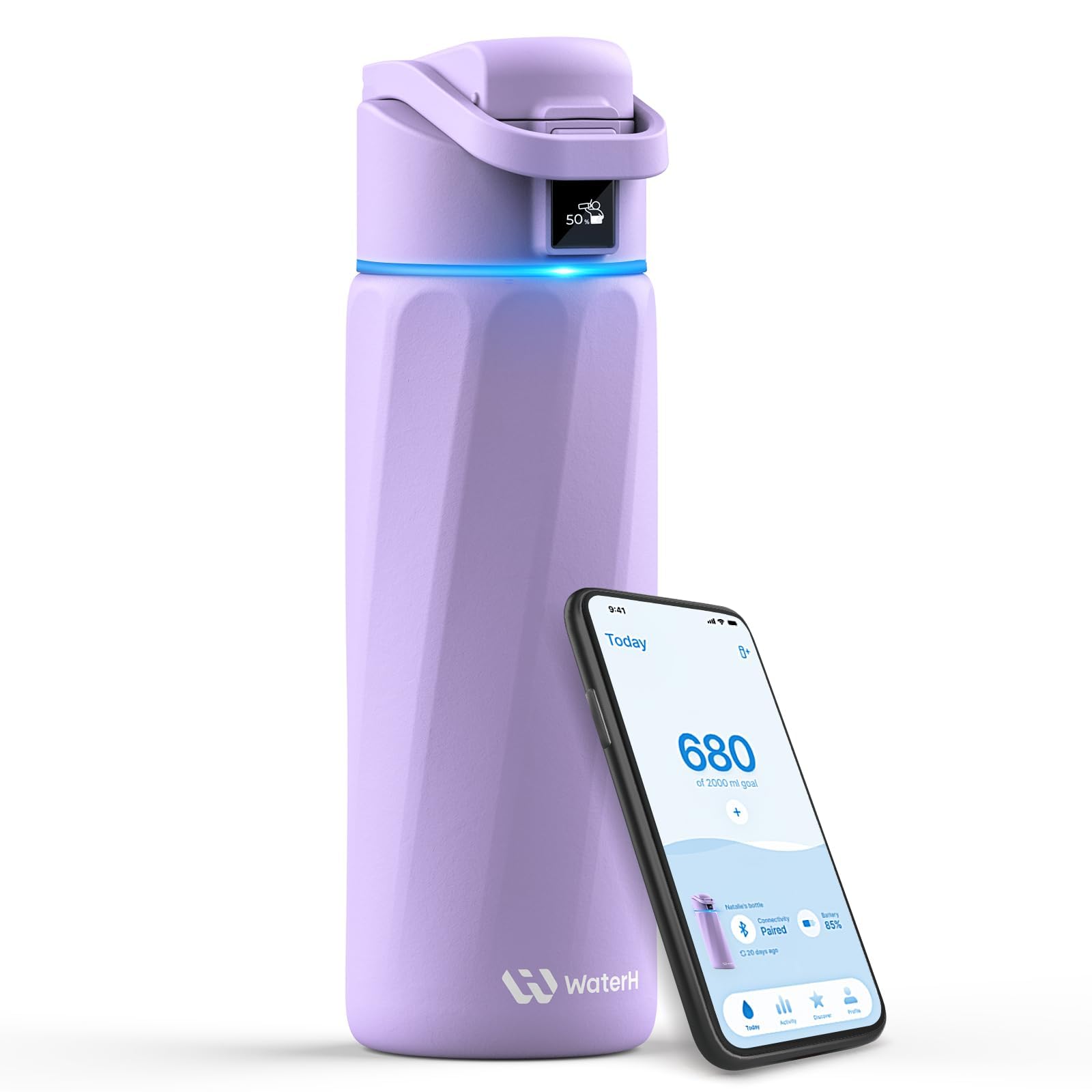 WaterH BOOST botella inteligente para recordatorios de hidratación durante el día