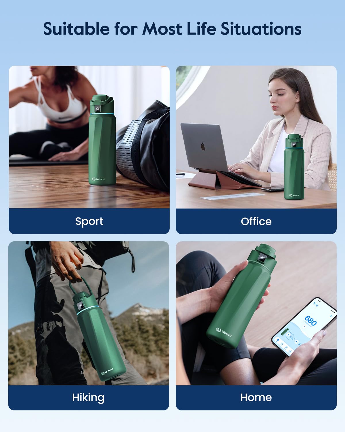 WaterH Boost es ideal para oficina, gimnasio o escuela.