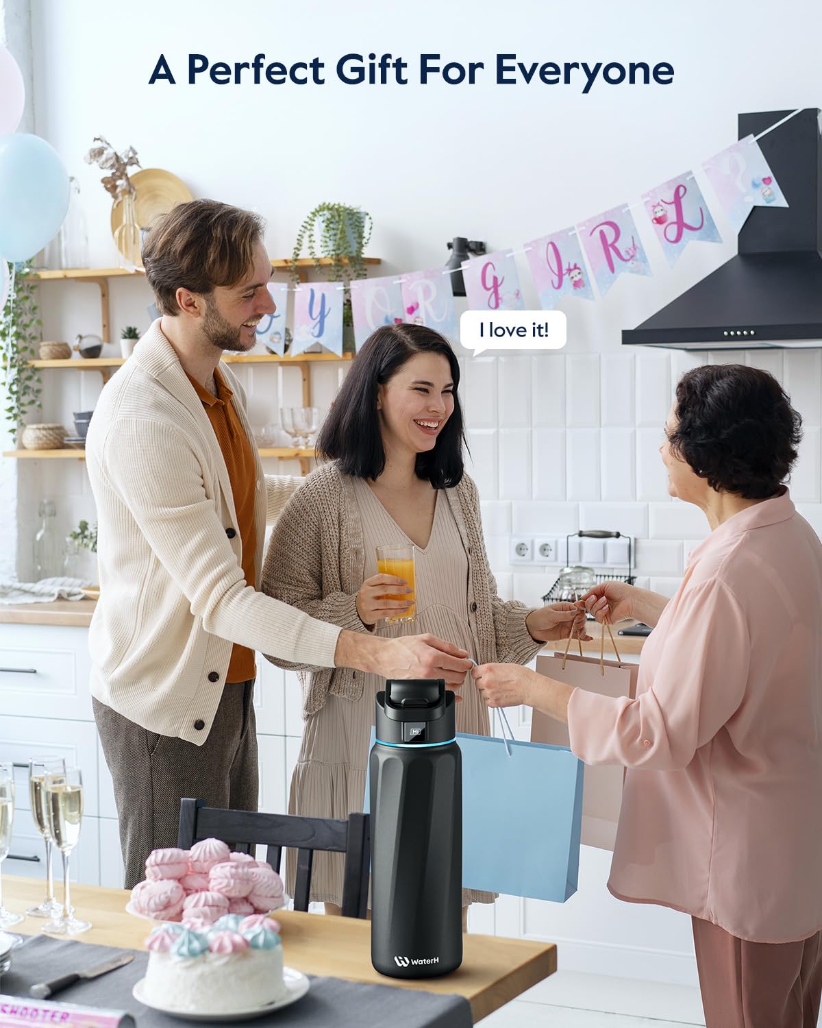 WaterH BOOST espacio para hielo y fruta para bebidas refrescantes