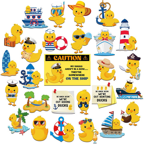 Watersay pato-crucero-helado: decoración divertida para la cabina y el frigorífico.