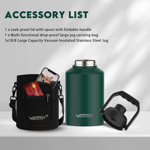 Watersy acabado verde oscuro atractivo para uso diario al aire libre.