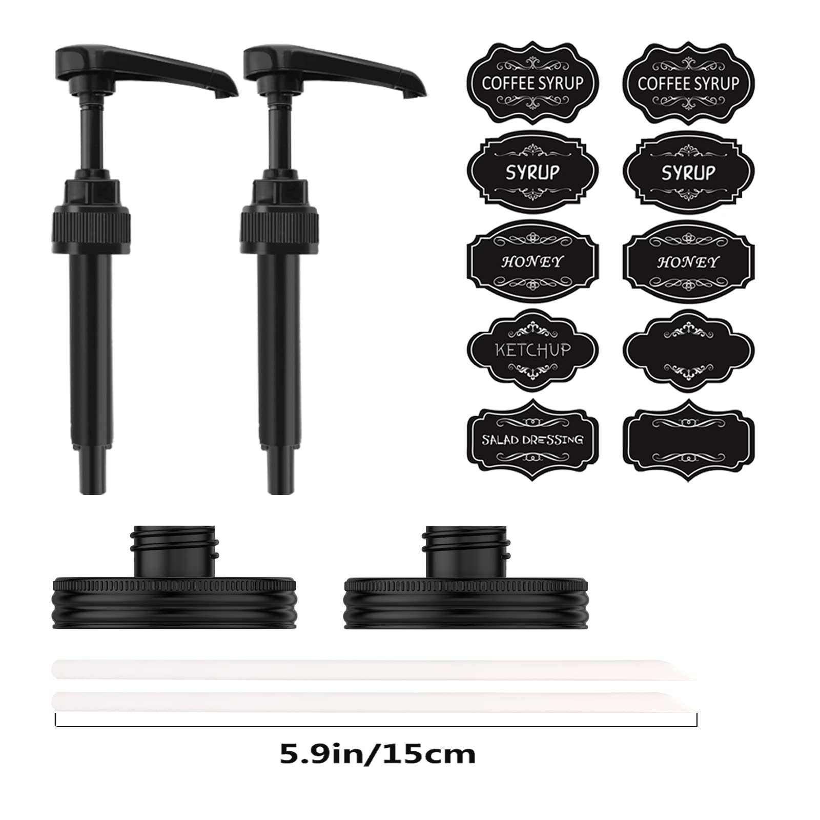 Ideal para casa, cafeterías y bares para servir jarabes y condimentos de forma limpia.