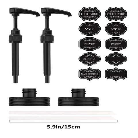 Ideal para casa, cafeterías y bares para servir jarabes y condimentos de forma limpia.