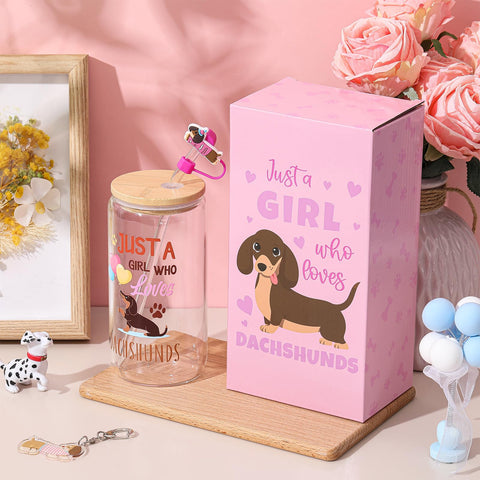 Llavero dachshund con mensaje para regalo especial.