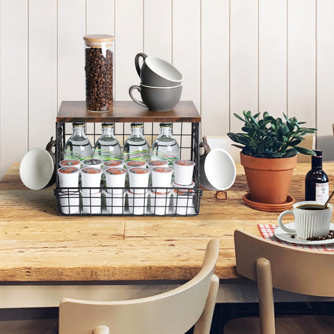 Wawocs: cesta metálica versátil para fruta, verdura y otros básicos de cocina.