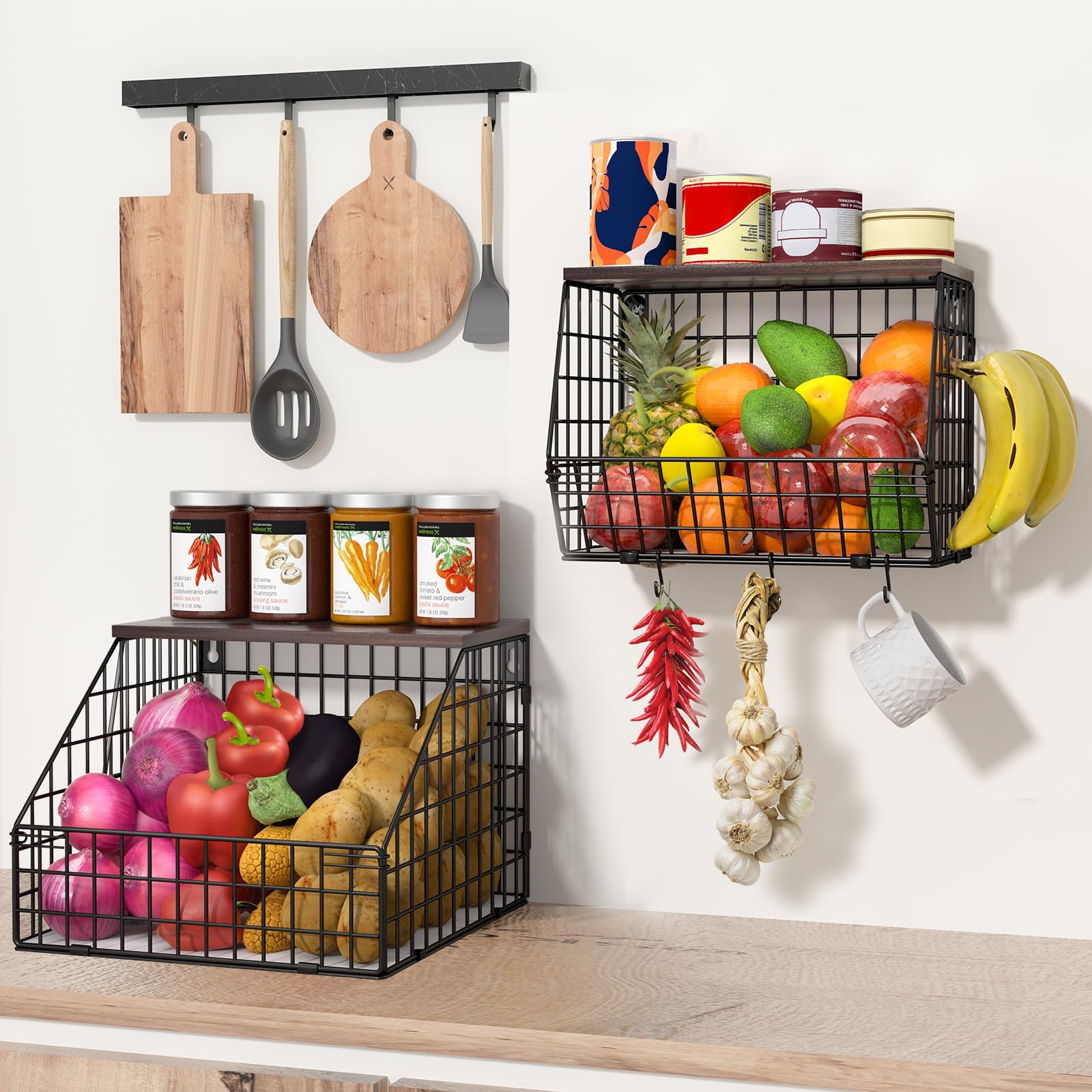 Tapa de madera Wawocs: superficie extra para pequeños objetos.