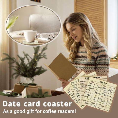 WAYASDCU posavasos libro para eventos especiales estilo sobrio y duradero