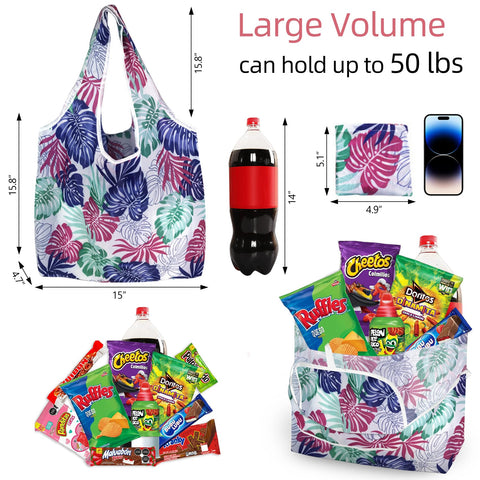 WAYRUIGD bolsa con capacidad de 50 libras para compras grandes.