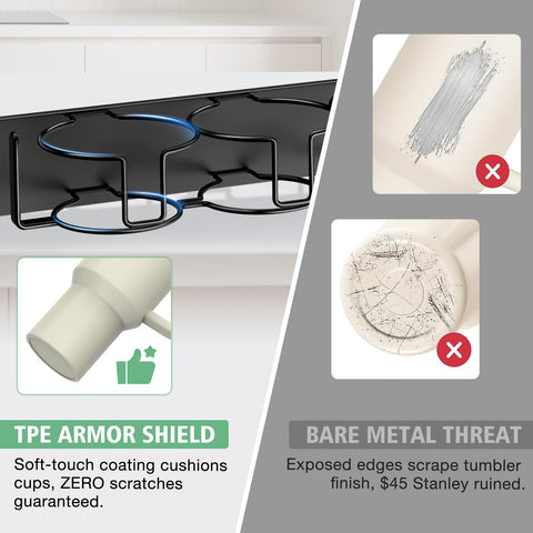 Waysse organizador vertical para nevera facilita almacenar seis tazas