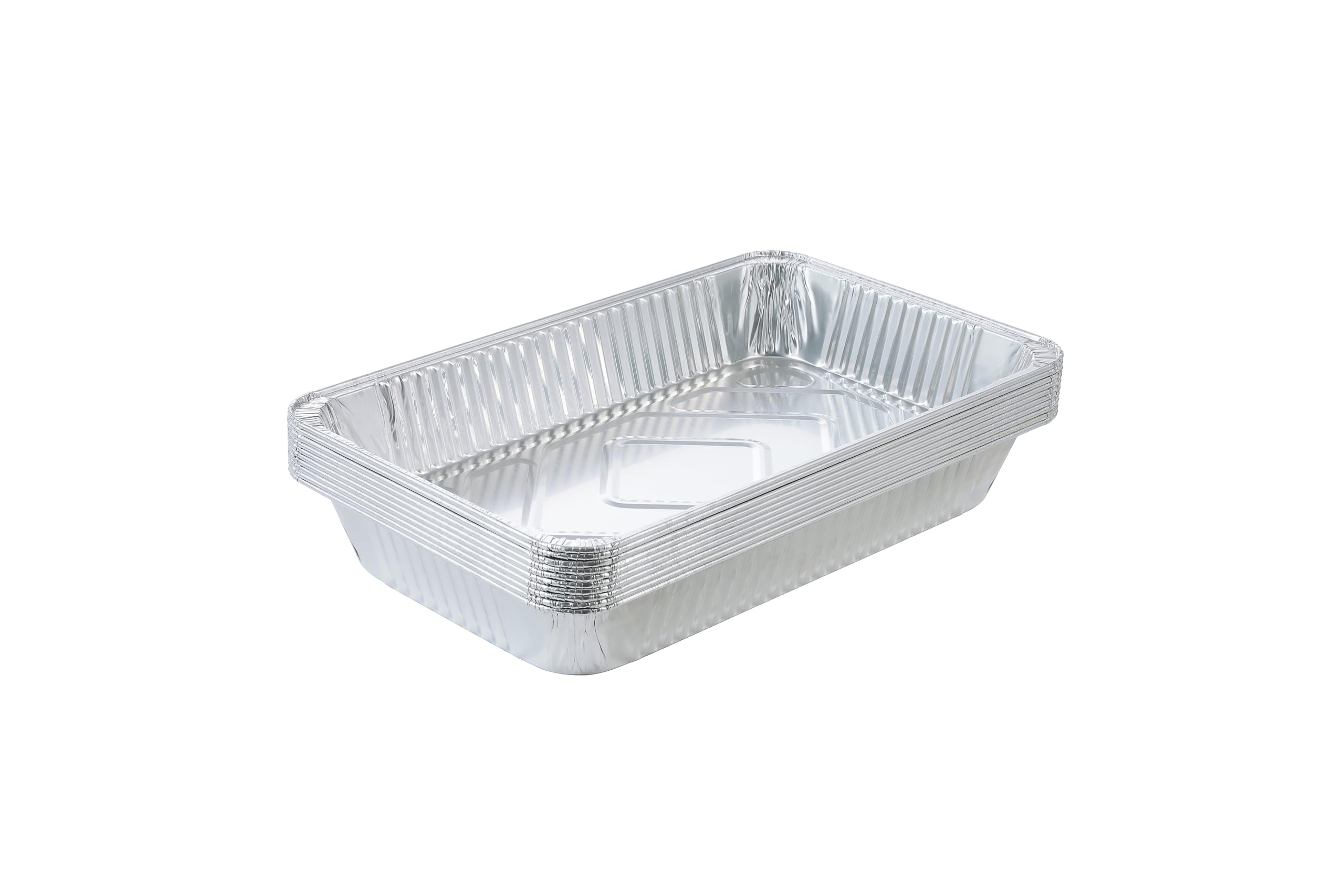 Waytiffer bandeja de aluminio rectangular 21x13 para hornear y servir en buffets.