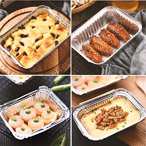 Bandejas desechables Waytiffer para ensaladas y postres, servicio limpio