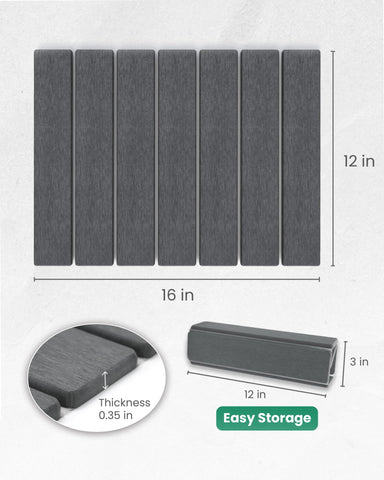 WBahatii tamaño 16x12 pulgadas, ideal para cubrir cualquier mostrador.