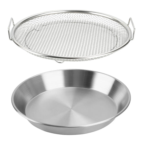 WBJKZJD Bandeja filtrante de aceite con malla de acero inoxidable para escurrir frituras